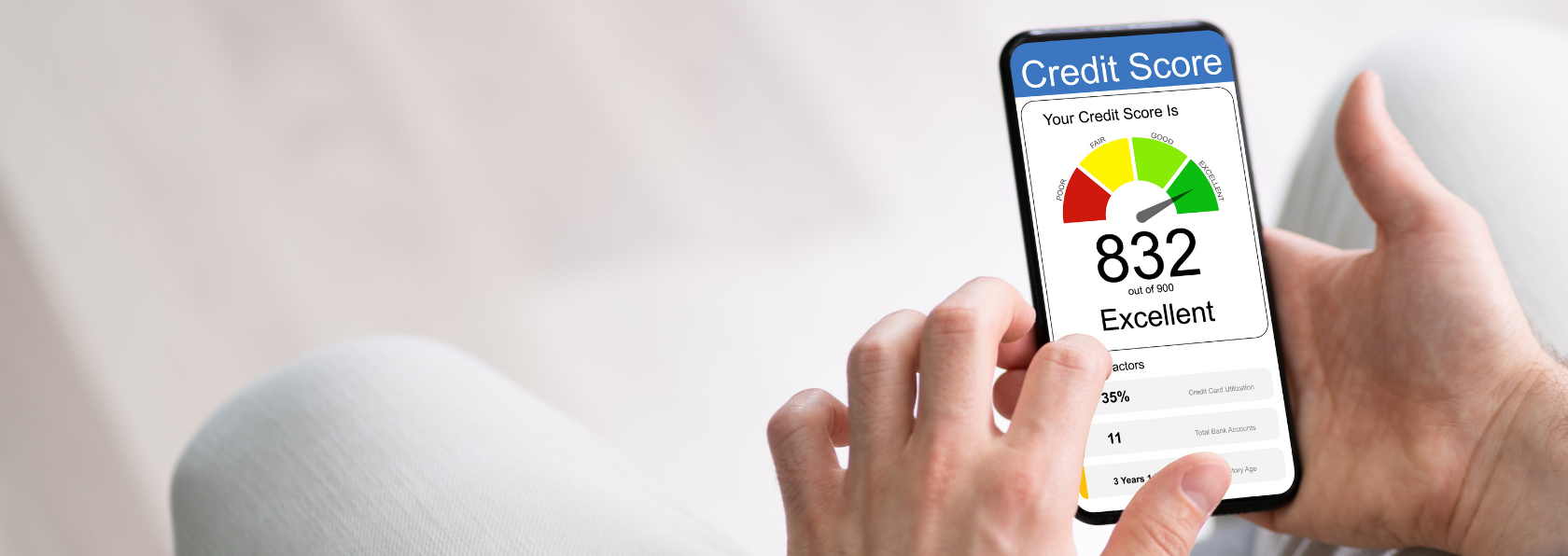 checking credit score on phone